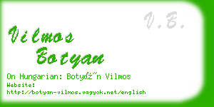 vilmos botyan business card